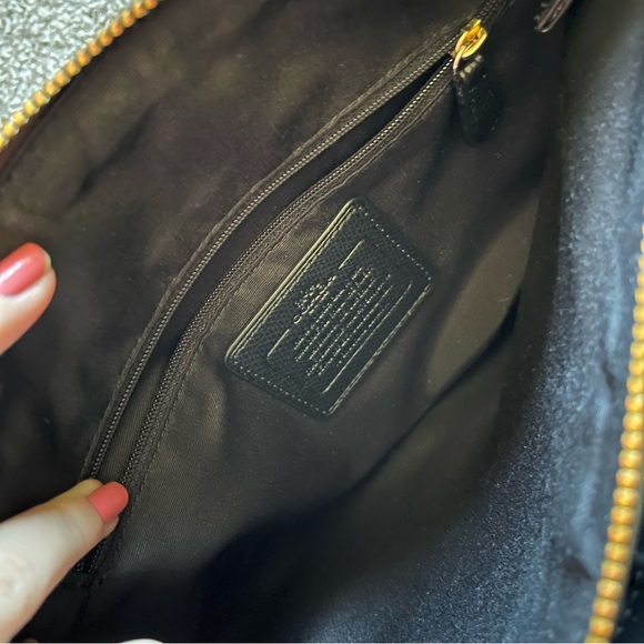 Black brown and gold Coach Purse - Picture 4 of 9